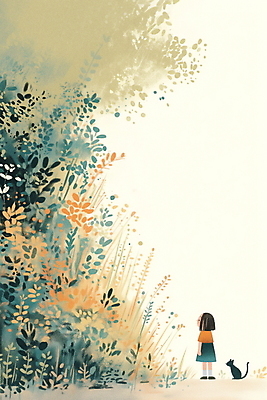 JPG 나무 구름 여자 길 어린이 바다 일러스트 자연 아침 나뭇잎 새해 여름방학 한명 소녀 초록색 파란색 평화 일출 고양이 들꽃 숲속 연하장 호기심 소녀한명만 국내일러스트 AI일러스트 AI콘텐츠 주간 자연요소 식물 1 꽃 감정 컬러 컨셉 잎 포유류 방학 카드_감사 사람 반려동물 노을 숲 생태계 여자한명만 소녀만 파일형식 여름_계절