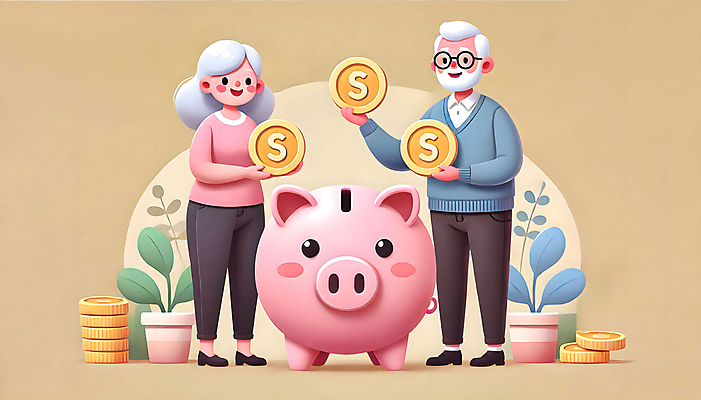 JPG 전신 편집이미지 여자 할아버지 노년 남자 할머니 들기 두명 라이프 금융 노부부 동전 기쁨 저축 돼지저금통 계획 노후대책 노후자금 노인만 시니어보험 편집3D AI컴퓨터그래픽 AI콘텐츠 부부 감정 컨셉 돈 모션 사람 성인 생활 경제 노후 3D 저금통 보험 성인만 파일형식