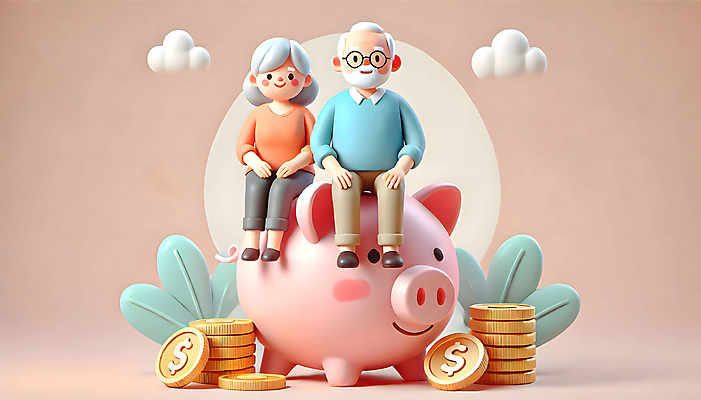 JPG 전신 편집이미지 여자 할아버지 노년 남자 행복 할머니 미소 앉기 두명 라이프 금융 노부부 동전 기쁨 저축 돼지저금통 계획 은퇴 노후대책 노후자금 노인만 시니어보험 편집3D AI컴퓨터그래픽 AI콘텐츠 부부 감정 컨셉 돈 모션 표정 사람 성인 생활 경제 노후 3D 저금통 보험 성인만 파일형식