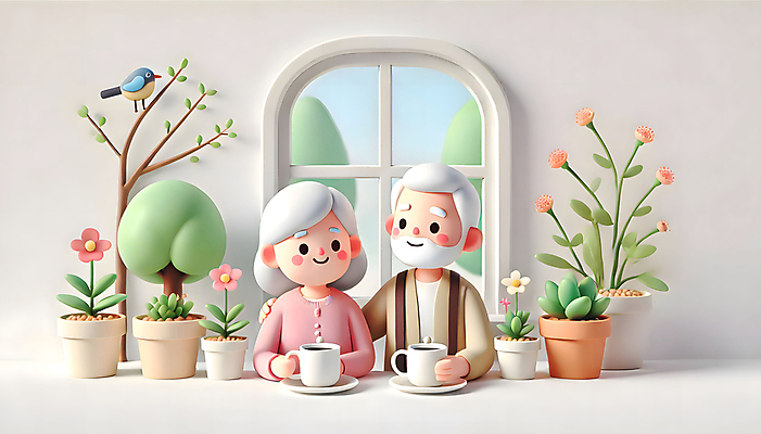 JPG 편집이미지 여자 할아버지 노년 남자 행복 화분 할머니 화초 커피 창문 조류 사랑 미소 두명 라이프 마주보기 노부부 기쁨 커피잔 노후대책 노인만 어깨에손 시니어보험 편집3D AI컴퓨터그래픽 AI콘텐츠 식물 동물 부부 감정 음료 모션 잔 표정 사람 성인 생활 노후 3D 보험 성인만 파일형식