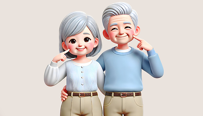 JPG 편집이미지 여자 할아버지 노년 남자 행복 할머니 허리손 건강 사랑 미소 두명 라이프 노부부 노후대책 찌르기 노인만 시니어보험 편집3D AI컴퓨터그래픽 AI콘텐츠 부부 감정 포즈 모션 표정 사람 성인 생활 노후 3D 보험 성인만 파일형식