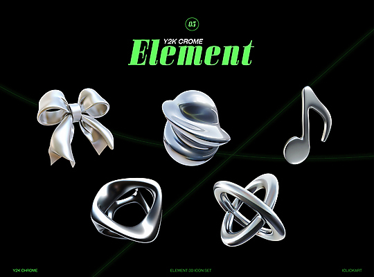 PSD 아이콘 리본 음표 추상 사람없음 세트 3D아이콘 3D 금속 고리 은색 철 입체 오브젝트 질감 광택 엘리먼트 Y2K 기호 음악 컬러 컨셉 무늬 재질 디지털합성 파일형식