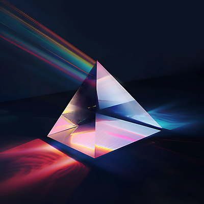 JPG 편집이미지 무지개 유리 사람없음 빛 반짝임 컬러풀 반사 투명 화려 삼각형 스펙트럼 프리즘 디지털아트 편집실사 AI포토 AI콘텐츠 자연요소 도형 컬러 컨셉 모션 재질 CG 광학기기 파일형식