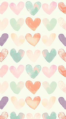 JPG 디자인 백그라운드 패턴 일러스트 사랑 사람없음 컬러풀 귀여움 하트 국내일러스트 AI일러스트 AI콘텐츠 모양 감정 컬러 컨셉 무늬 파일형식