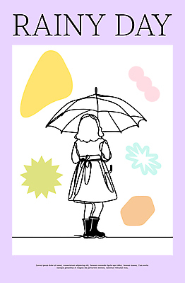 여자 패션 무늬 일러스트 우산 장화 한명 들기 성인 비 성인여자한명만 벡터 국내일러스트 AI파일 자연요소 1 신발 모션 날씨 사람 여자한명만 성인여자만 파일형식