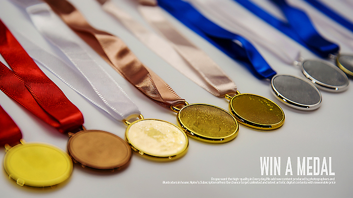 PSD 편집이미지 올림픽 사람없음 여러개 다양 우승 은색 메달 오브젝트 금메달 2위 3위 금은동 동 동메달 은메달 이미지편집 스포츠 컬러 다수 최고 상_상패 파일형식