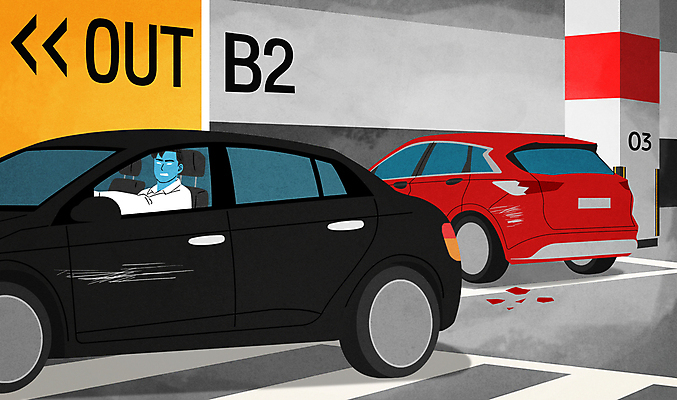 PSD 남자 일러스트 자동차 한명 성인 피해 균열 사건 탈출 스크래치 주차장 뺑소니 접촉사고 성인남자한명만 국내일러스트 1 육상교통 컨셉 모션 사람 남자한명만 성인남자만 파일형식