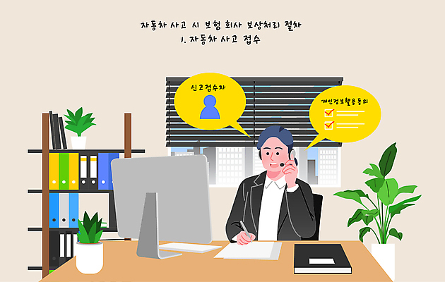 남자 화분 말풍선 일러스트 책장 한명 성인 모니터 상담원 사건 검사_조사 상담 통화 자동차보험 접수 처리 성인남자한명만 국내일러스트 사고접수 AI파일 1 가구 사고 모션 사람 컴퓨터 사무원 보험 남자한명만 성인남자만 파일형식 벡터