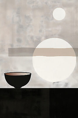 JPG 무료이미지 그릇 포스터 예술 일러스트 추상 사람없음 고요 회색 우아함 모던 심플 예술품 국내일러스트 AI일러스트 AI콘텐츠 식기 컬러 컨셉 무늬 파일형식