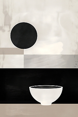 JPG 그릇 포스터 예술 일러스트 추상 사람없음 고요 회색 우아함 모던 심플 예술품 국내일러스트 AI일러스트 AI콘텐츠 식기 컬러 컨셉 무늬 파일형식