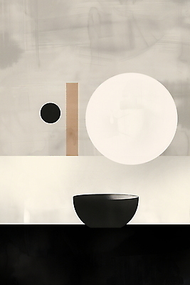 JPG 그릇 포스터 예술 일러스트 추상 사람없음 고요 회색 우아함 모던 심플 예술품 국내일러스트 AI일러스트 AI콘텐츠 식기 컬러 컨셉 무늬 파일형식