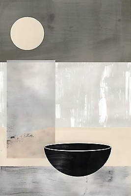 JPG 그릇 포스터 예술 일러스트 추상 사람없음 고요 회색 우아함 모던 심플 예술품 국내일러스트 AI일러스트 AI콘텐츠 식기 컬러 컨셉 무늬 파일형식