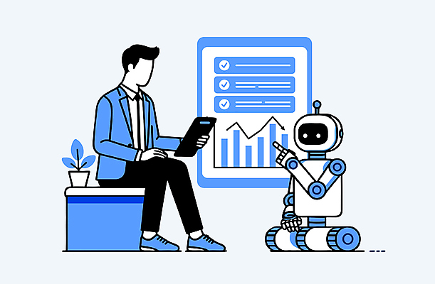 남자 화살표 일러스트 통계 그래프 기술 대화 한명 들기 앉기 성인 파란색 디지털 가리킴 로봇 분석 성인남자한명만 AI_인공지능 국내일러스트 AI파일 1 컬러 컨셉 모션 말하기 사람 손짓 남자한명만 성인남자만 파일형식 벡터