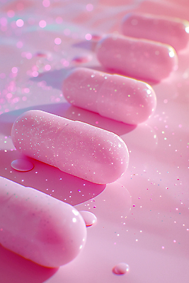 JPG 편집이미지 분홍색 사람없음 반짝임 알약 건강관리 영양제 치료제 편집소스 편집실사 AI컴퓨터그래픽 AI콘텐츠 컬러 모션 건강 관리 약 CG 파일형식