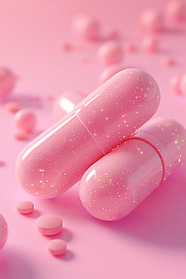 JPG 편집이미지 분홍색 사람없음 반짝임 알약 건강관리 영양제 치료제 편집소스 편집실사 AI컴퓨터그래픽 AI콘텐츠 컬러 모션 건강 관리 약 CG 파일형식