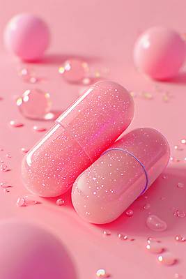 JPG 편집이미지 분홍색 사람없음 반짝임 알약 건강관리 영양제 치료제 편집소스 편집실사 AI컴퓨터그래픽 AI콘텐츠 컬러 모션 건강 관리 약 CG 파일형식