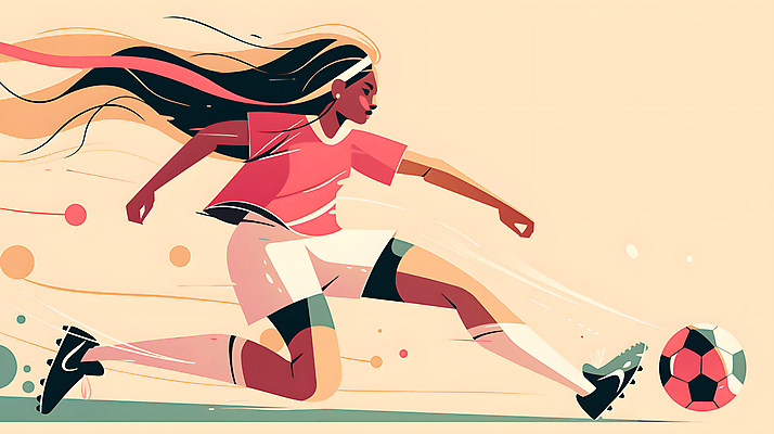 JPG 전신 여자 분홍색 유니폼 일러스트 축구공 청소년 축구선수 한명 노란색 축구 역동적 활기 십대여자한명만 국내일러스트 AI일러스트 AI콘텐츠 1 옷 컬러 컨셉 공 축구용품 운동선수 사람 구기 여자한명만 십대여자만 파일형식