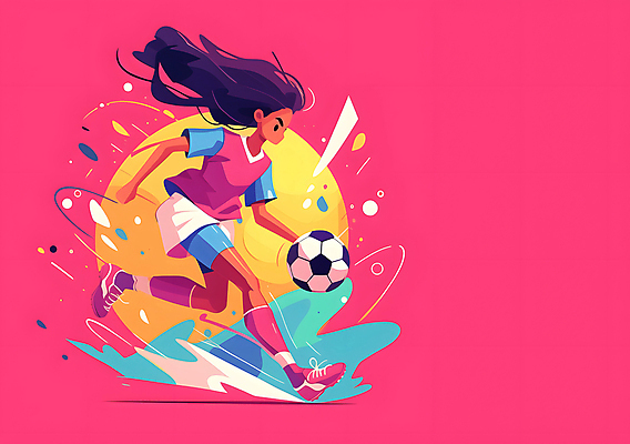 JPG 전신 여자 분홍색 유니폼 일러스트 축구공 청소년 축구선수 한명 축구 역동적 활기 십대여자한명만 국내일러스트 AI일러스트 AI콘텐츠 1 옷 컬러 컨셉 공 축구용품 운동선수 사람 구기 여자한명만 십대여자만 파일형식