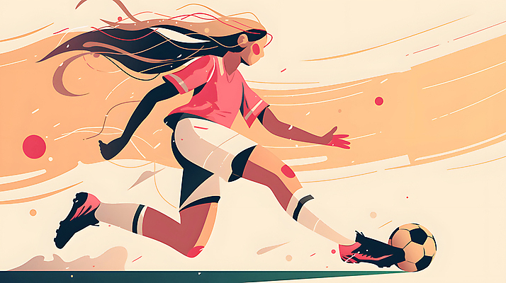 JPG 전신 여자 분홍색 유니폼 일러스트 축구공 청소년 축구선수 한명 노란색 축구 역동적 활기 십대여자한명만 국내일러스트 AI일러스트 AI콘텐츠 1 옷 컬러 컨셉 공 축구용품 운동선수 사람 구기 여자한명만 십대여자만 파일형식