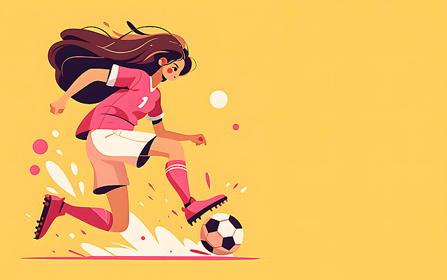 JPG 전신 여자 분홍색 유니폼 일러스트 축구공 청소년 축구선수 한명 노란색 축구 역동적 활기 십대여자한명만 국내일러스트 AI일러스트 AI콘텐츠 1 옷 컬러 컨셉 공 축구용품 운동선수 사람 구기 여자한명만 십대여자만 파일형식