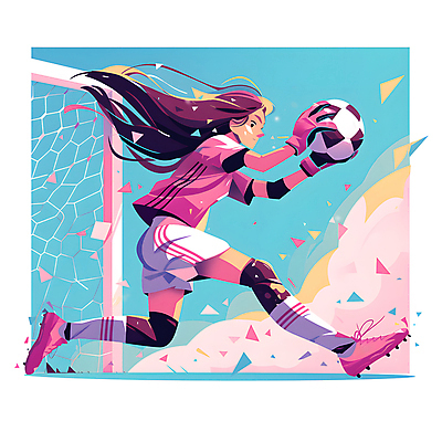JPG 전신 여자 분홍색 유니폼 일러스트 축구공 청소년 축구선수 한명 파란색 축구 잡기 수비 골대 역동적 골키퍼 활기 골키퍼장갑 십대여자한명만 국내일러스트 AI일러스트 AI콘텐츠 1 옷 컬러 컨셉 공 축구용품 모션 운동선수 사람 구기 글러브 여자한명만 십대여자만 파일형식