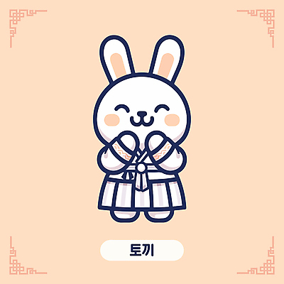 캐릭터 한국문화 전통문화 일러스트 미소 사람없음 귀여움 주황색 십이지신 토끼띠 한복 토끼캐릭터 십이지신캐릭터 일러캐릭터 AI파일 동양문화 한국전통 전통 문화 컬러 동물캐릭터 컨셉 한국 표정 토끼 전통의상 파일형식 벡터