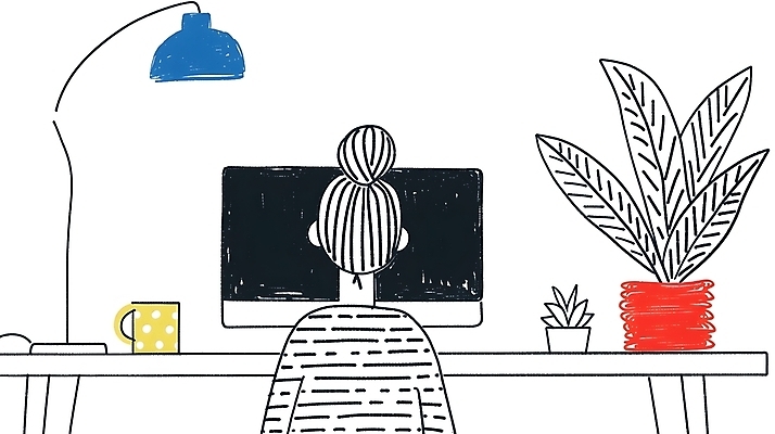 JPG 식물 여자 화분 일러스트 실내 한명 상반신 성인 모니터 머그컵 스탠드 업무 작업 디자이너 책상 드로잉 재택근무 프리랜서 성인여자한명만 국내일러스트 AI일러스트 AI콘텐츠 직업 1 가구 비즈니스 조명 미술 사람 내부 컵 컴퓨터 여자한명만 성인여자만 파일형식