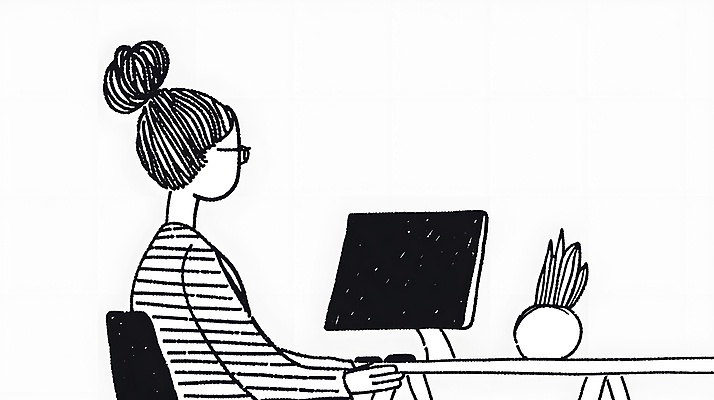 JPG 식물 여자 화분 일러스트 실내 한명 상반신 성인 모니터 업무 작업 디자이너 책상 드로잉 재택근무 프리랜서 성인여자한명만 국내일러스트 AI일러스트 AI콘텐츠 직업 1 가구 비즈니스 미술 사람 내부 컴퓨터 여자한명만 성인여자만 파일형식