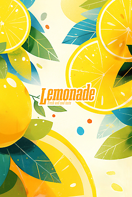 PSD 편집이미지 포스터 잎 사람없음 여름 노란색 레몬 상큼 이미지편집 식물 계절 컬러 과일 파일형식