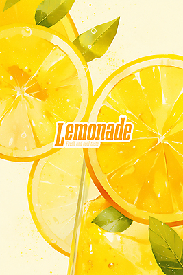 PSD 편집이미지 포스터 잎 잔 사람없음 여름 노란색 레몬 레모네이드 상큼 이미지편집 식물 식기 계절 컬러 과일 에이드 파일형식
