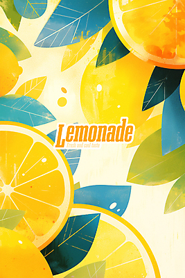 PSD 편집이미지 포스터 잎 사람없음 여름 노란색 레몬 상큼 이미지편집 식물 계절 컬러 과일 파일형식