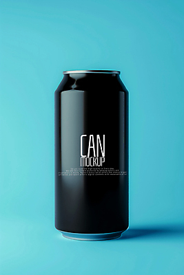 PSD 편집이미지 사람없음 검은색 캔 목업 편집소스 이미지편집 컬러 파일형식