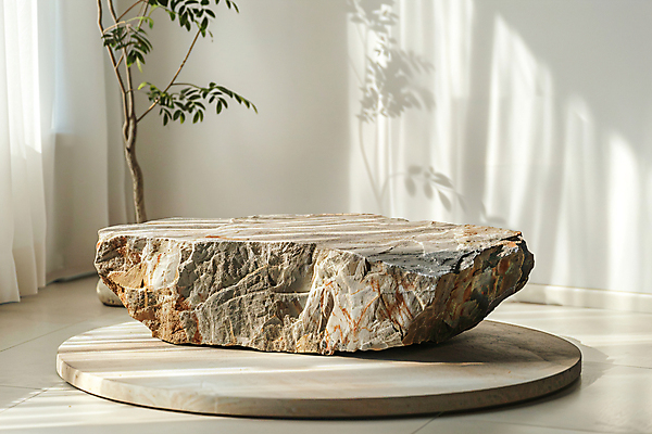 JPG 나무 편집이미지 라이프스타일 자연 그림자 사람없음 햇빛 바위 디지털합성 단상 편집실사 반려돌 AI포토 AI콘텐츠 식물 생활 태양 돌_바위 CG 생태계 파일형식