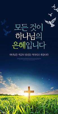 PSD 템플릿 배너 기독교 십자가 잔디 초원 사람없음 햇빛 예수 하나님 남색 비둘기 예배 초대 환영 은혜 전도 이미지템플릿 식물 종교 컬러 조류 태양 신_종교 파일형식