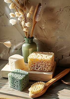 JPG 편집이미지 그림자 사람없음 꽃병 재활용 솔 청소도구 에코 친환경 스펀지 드라이플라워 친환경제품 편집실사 AI포토 AI콘텐츠 꽃 환경 도구 청소 CG 파일형식