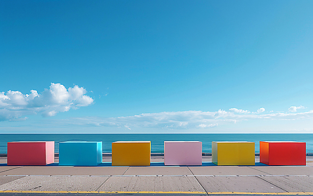 JPG 구름 편집이미지 바다 하늘 사람없음 컬러풀 조형물 사각형 맑음 디지털합성 감성 편집소스 편집실사 AI포토 AI콘텐츠 자연요소 도형 컬러 컨셉 날씨 미술 CG 파일형식
