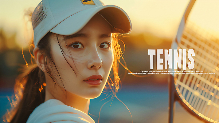 PSD 편집이미지 모자 여자 한명 상반신 성인 노을 테니스라켓 테니스장 테니스복 의료성형뷰티 성인여자한명만 이미지편집 자연요소 1 잡화 스포츠시설 사람 운동복 테니스 라켓 여자한명만 성인여자만 파일형식