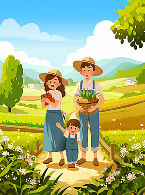 전신 PSD 나무 라이프스타일 여자 남자 꽃 행복 어린이 토마토 채소 일러스트 가족 그림자 웃음 들기 소년 성인 세명 여름 손들기 바구니 화목 수확 시골 인사 멜빵바지 밀짚모자 감성 전원생활 주말농장 국내일러스트 식물 모자_잡화 계절 감정 컨셉 농업 바지 관계 모션 표정 사람 생활 농장 예절 멜빵 파일형식