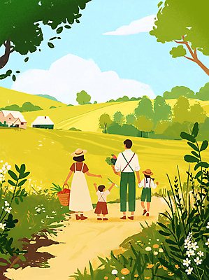 전신 PSD 나무 라이프스타일 여자 남자 어린이 채소 일러스트 가족 주택 들기 소녀 소년 여러명 성인 여름 바구니 화목 만세 수확 시골 풀 언덕 밀짚모자 감성 전원생활 주말농장 국내일러스트 식물 모자_잡화 계절 다수 컨셉 농업 관계 모션 사람 건물 생활 농장 파일형식