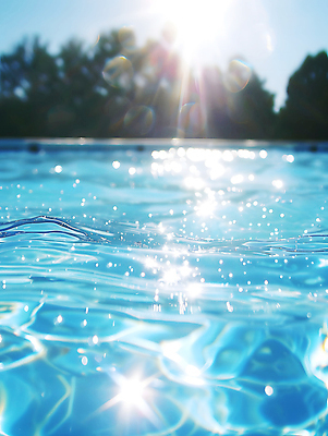 JPG 주간 편집이미지 물결 하늘 수영장 풍경 사람없음 야외 여름 파란색 빛 반짝임 태양 맑음 편집실사 AI포토 AI콘텐츠 자연요소 계절 컬러 모션 날씨 CG 파일형식