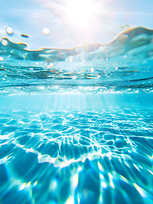 JPG 주간 편집이미지 물결 하늘 수영장 풍경 사람없음 야외 여름 파란색 빛 반짝임 태양 맑음 편집실사 AI포토 AI콘텐츠 자연요소 계절 컬러 모션 날씨 CG 파일형식