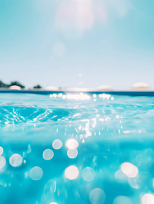 JPG 주간 편집이미지 물결 하늘 수영장 풍경 사람없음 야외 여름 파란색 빛 반짝임 태양 맑음 편집실사 AI포토 AI콘텐츠 자연요소 계절 컬러 모션 날씨 CG 파일형식