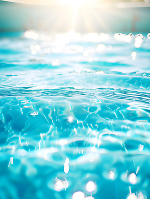 JPG 주간 편집이미지 물결 하늘 수영장 풍경 사람없음 야외 여름 파란색 빛 반짝임 태양 맑음 편집실사 AI포토 AI콘텐츠 자연요소 계절 컬러 모션 날씨 CG 파일형식