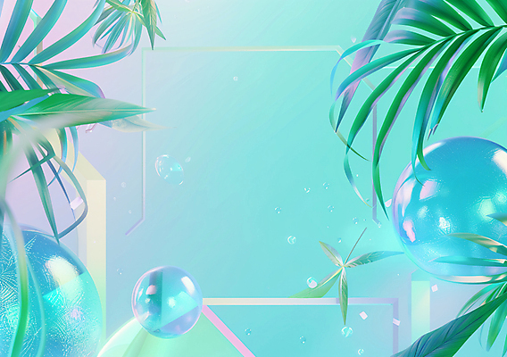 JPG 식물 편집이미지 유리 나뭇잎 사람없음 빛 원형 편집실사 AI컴퓨터그래픽 AI콘텐츠 도형 잎 재질 CG 파일형식