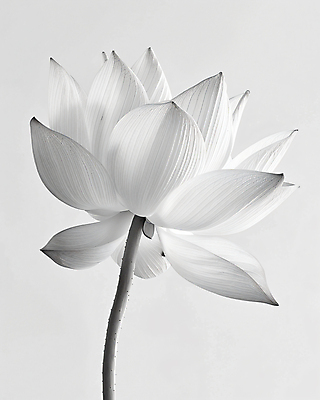 JPG 편집이미지 자연 흑백 연꽃 사람없음 여름 디지털합성 편집실사 AI포토 AI콘텐츠 계절 꽃 촬영기법 CG 생태계 파일형식