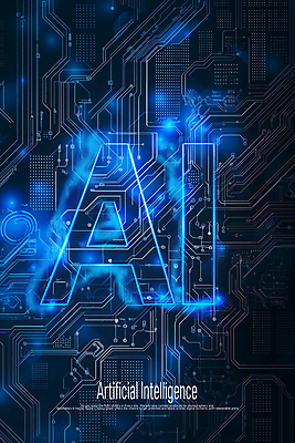 PSD 편집이미지 사람없음 파란색 빛 어둠 사이버 반도체 전자회로 AI_인공지능 이미지편집 컬러 회로판 파일형식