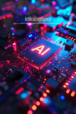 PSD 편집이미지 사람없음 빨간색 빛 어둠 메모리칩 사이버 반도체 전자회로 AI_인공지능 이미지편집 컬러 부속품 회로판 파일형식