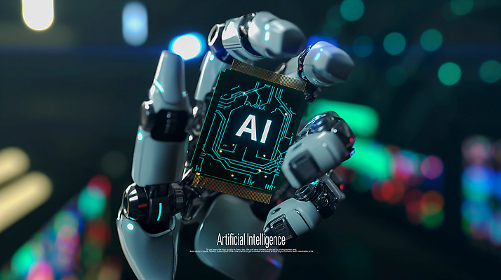 PSD 편집이미지 들기 사람없음 빛 어둠 메모리칩 사이버 반도체 전자회로 로봇팔 AI_인공지능 이미지편집 모션 부속품 회로판 로봇 파일형식