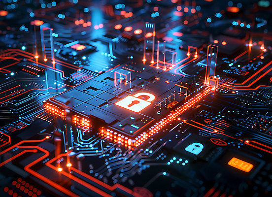 JPG 편집이미지 자물쇠 사람없음 회로판 보안 시스템 보안장치 편집실사 AI컴퓨터그래픽 AI콘텐츠 안전 장비 CG 파일형식