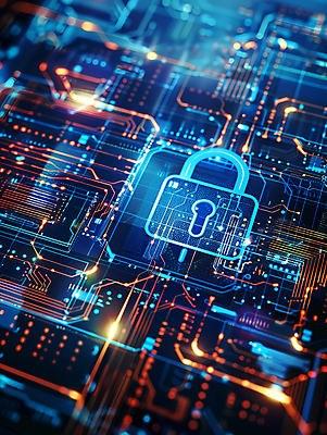 JPG 편집이미지 자물쇠 사람없음 회로판 보안 시스템 보안장치 편집실사 AI컴퓨터그래픽 AI콘텐츠 안전 장비 CG 파일형식